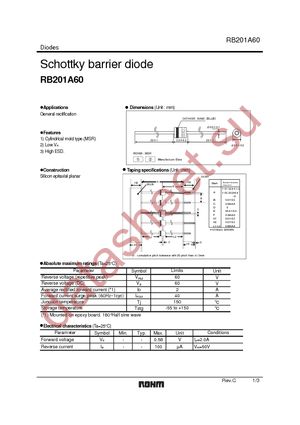 RB201A60T-31 datasheet  